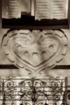 The Letter heart_4 - PARIS - Sepia Tone