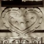 The Letter heart_4 - PARIS - Sepia Tone
