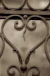 The Letter heart_5 - PARIS - Sepia Tone