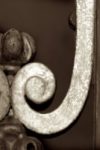 The Letter j_3 - London - Sepia Tone