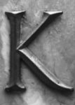 The Letter k_1 - NYC - Black & White