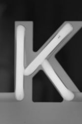 The Letter k_3 - NYC - Black & White