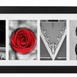 BLACK 4 OPENINGS FRAME