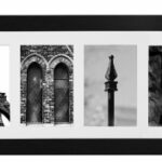 BLACK 6 OPENINGS FRAME