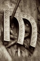 The Letter m_11 - London - Sepia Tone