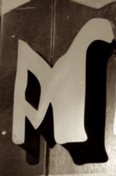 The Letter m_12 - London - Sepia Tone