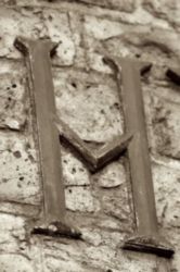 The Letter m_7 - London - Sepia Tone