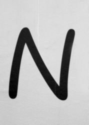 The Letter n_3 - NYC - Black & White