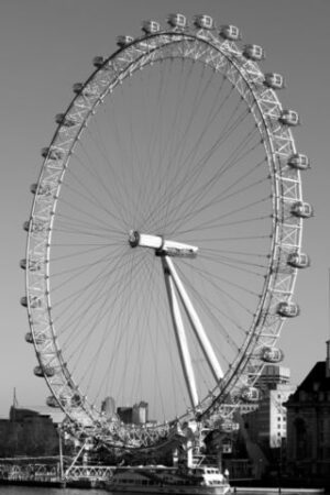 LONDON - Alphabet Letters Black & White