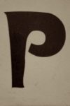 The Letter p_3 - PARIS - Sepia Tone