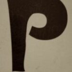 The Letter p_3 - PARIS - Sepia Tone