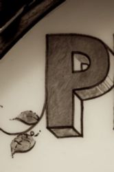 The Letter p_4 - PARIS - Sepia Tone