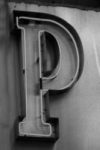 The Letter p_4 - NYC - Black & White