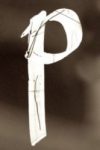 The Letter p_6 - London - Sepia Tone