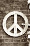 The Letter peace - London - Sepia Tone