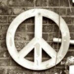 The Letter peace - London - Sepia Tone