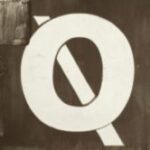 The Letter q_5 - PARIS - Sepia Tone