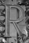 The Letter r_1 - London - Black & White