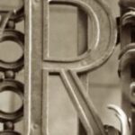 The Letter r_1 - London - Sepia Tone