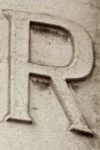 The Letter r_4 - London - Sepia Tone