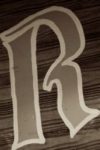 The Letter r_4 - PARIS - Sepia Tone
