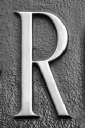 The Letter r_7 - London - Black & White
