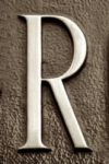 The Letter r_7 - London - Sepia Tone