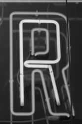 The Letter r_8 - London - Black & White