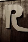 The Letter r_8 - PARIS - Sepia Tone