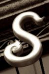 The Letter s_4 - London - Sepia Tone