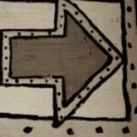 The Letter Arrow - Sepia Tone