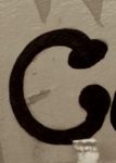 The Letter c_8 - Sepia Tone