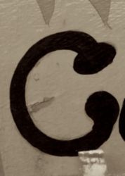 The Letter c_8 - Sepia Tone