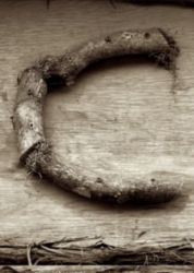 The Letter c_9 - Sepia Tone