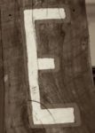 The Letter e_9 - Sepia Tone