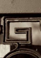 The Letter g_5 - Sepia Tone