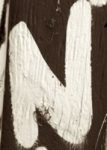 The Letter n_9 - Sepia Tone