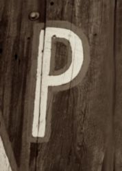 The Letter p_4 - Sepia Tone