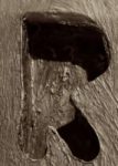The Letter r_3 - Sepia Tone