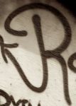 The Letter r_7 - Sepia Tone