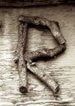 The Letter r_8 - Sepia Tone
