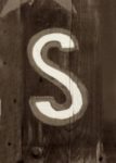 The Letter s_10 - Sepia Tone