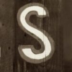 The Letter s_10 - Sepia Tone