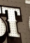 The Letter t_1 - Sepia Tone