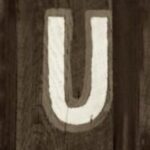 The Letter u_6 - Sepia Tone