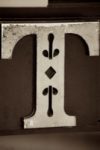 The Letter t_5 - PARIS - Sepia Tone
