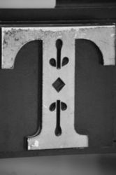 The Letter t_5 - PARIS - Black & White