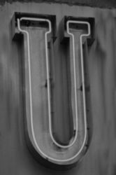 The Letter u_3 - NYC - Black & White