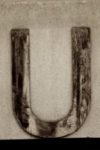 The Letter u_4 - London - Sepia Tone