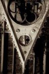 The Letter v_2 - PARIS - Sepia Tone
